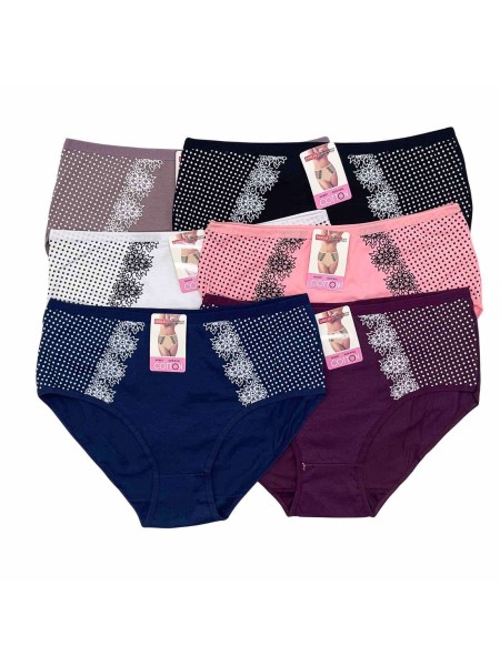 Majtki damskie, size xl-3xl paczka 24szt ,mix kolor