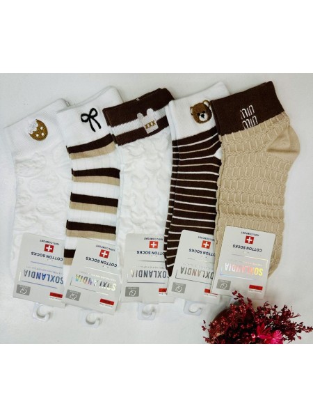 SKARPETY / STOPKI DAMSKIE .SIZE: 35-42, (48PAR/PACZKA) KOLOR JAK NA ZDZIĘCIU