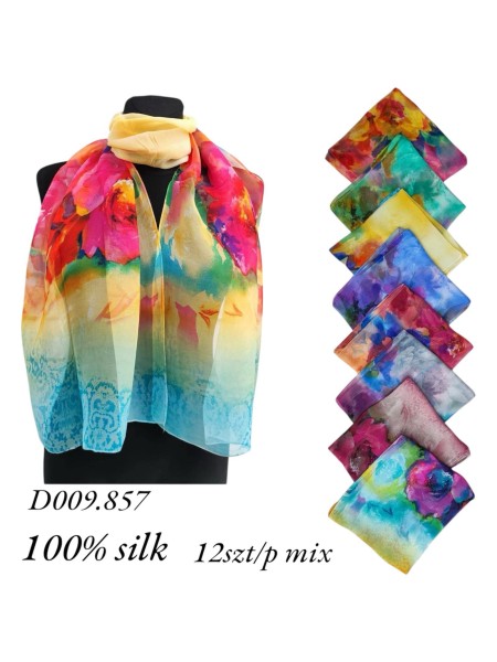 Szaliki Damskie , size standard (12szt/paczka) mix kolor,