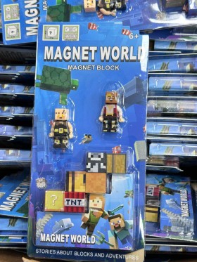 ZABAWKI MAGNET WORLD . 12 SZT / PACZKA, KOLOR JAK NA ZDZIĘCIU