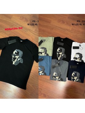 Bluzki MĘSKA , size M-3XL, paczka 12szt, mix kolor