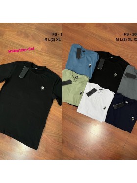 Bluzki MĘSKA , size M-3XL, paczka 12szt, mix kolor