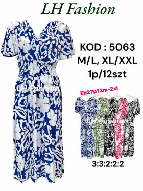 Sukienki damskie , size M-2XL, paczka 12szt, mix kolor