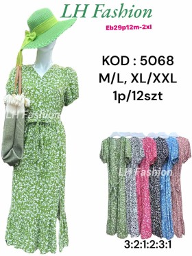 Sukienki damskie , size M-2XL, paczka 12szt, mix kolor