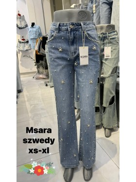 Jeansy damskie M'sara,size xs-xl,paczka 10szt ,