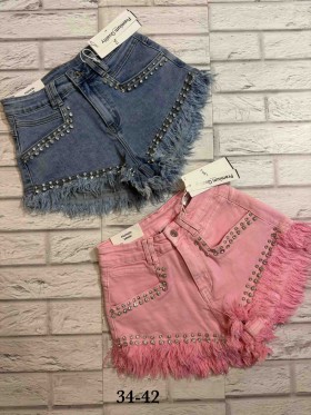 Spodenki jeansowe damskie ,size 34-42,paczka 10szt ,1 kolor
