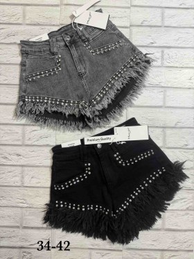 Spodenki jeansowe damskie ,size 34-42,paczka 10szt ,1 kolor