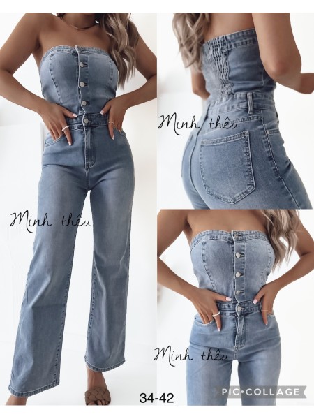 Kombinezony  Jeansowy damski ,size 34-42,paczka 10szt ,