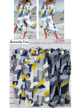 Koszule damskie Włoski, size uni, paczka 6szt, mix kolor