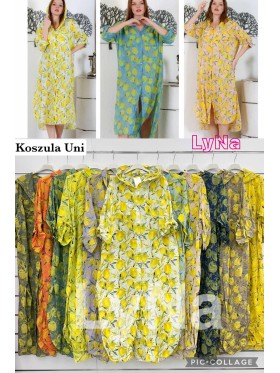 Koszule damskie Włoski, size uni, paczka 6szt, mix kolor