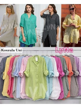 Koszule damskie Włoski, size uni, paczka 6szt, mix kolor