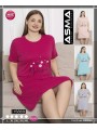 Koszule nocne damskie tureckie, size l-4xl, paczka 15szt,mix kolor