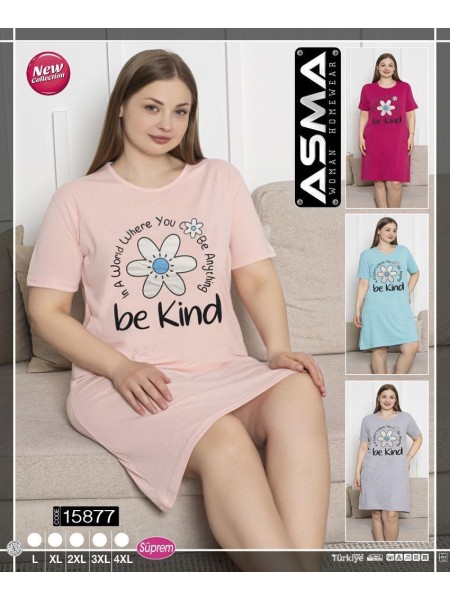 Koszule nocne damskie tureckie, size l-4xl, paczka 15szt,mix kolor
