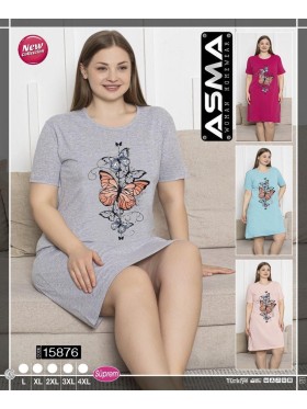 Koszule nocne damskie tureckie, size l-4xl, paczka 15szt,mix kolor
