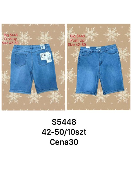 Spodenki jeansowe damskie ,size 42-50,paczka 10szt ,