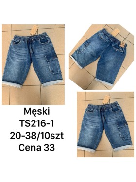 Spodenki jeansowe meskie ,size20-38,paczka 10szt ,