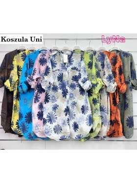 Koszule damskie Włoski, size uni, paczka 6szt, mix kolor