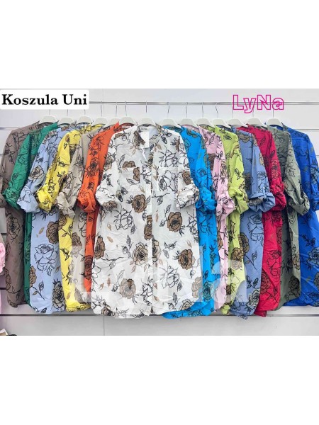 Koszule damskie Włoski, size uni, paczka 6szt, mix kolor