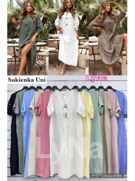 Sukienki damskie Włoski, size uni, paczka 6szt, mix kolor