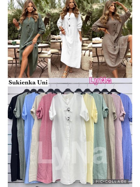 Sukienki damskie Włoski, size uni, paczka 6szt, mix kolor