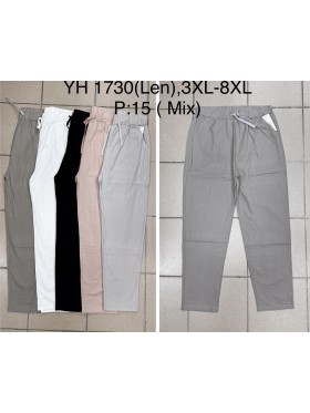 Spodnie damskie , size 3xl-8xl, paczka 15szt,mix kolor