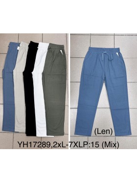 Spodnie damskie , size 2xl-7xl, paczka 15szt,mix kolor