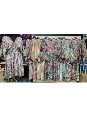 Sukienki jedwad damskie , size uni, paczka 10szt, mix kolor