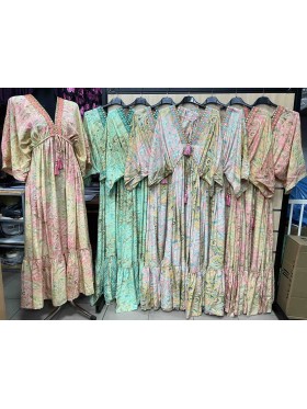 Sukienki jedwad damskie , size uni, paczka 10szt, mix kolor