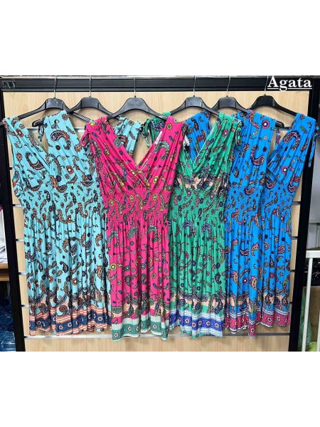 Sukienki  damskie , size s-xl, paczka 6szt, mix kolor