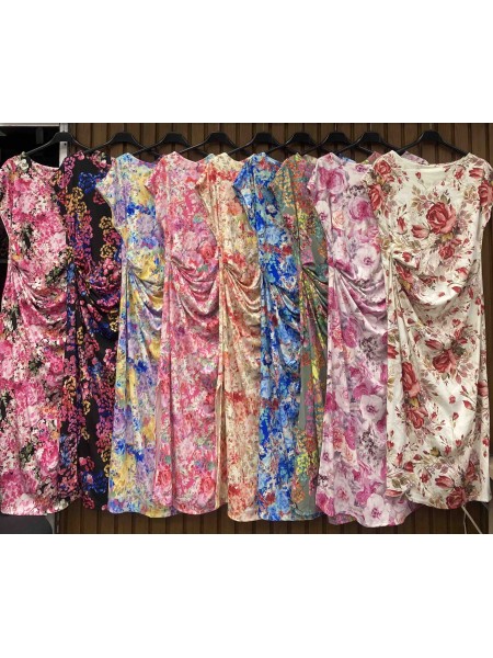 Sukienki  damskie wloskie, size uni duzy, paczka 6szt,mix kolor