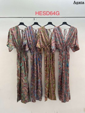 Sukienki jedwad damskie , size uni, paczka 10szt, mix kolor