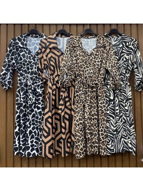 Sukienki  damskie wloskie, size uni , paczka 6szt,mix kolor