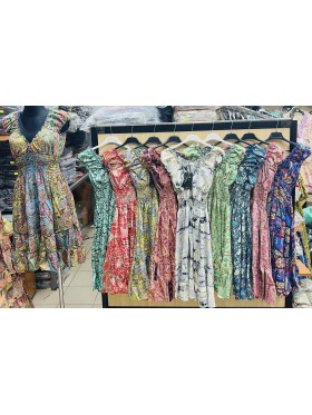 Sukienki jedwad damskie , size uni, paczka 10szt, mix kolor