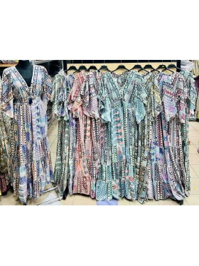 Sukienki jedwad damskie , size uni, paczka 10szt, mix kolor