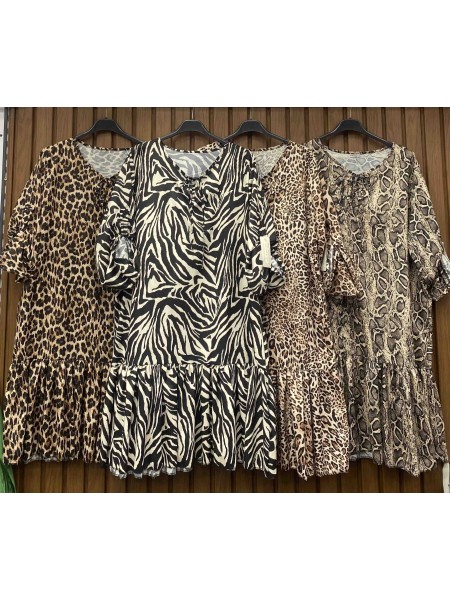 Sukienki  damskie wloskie, size uni , paczka 6szt,mix kolor