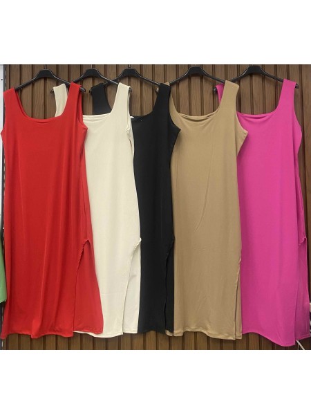 Sukienki  damskie wloskie, size uni duzy , paczka 6szt,mix kolor