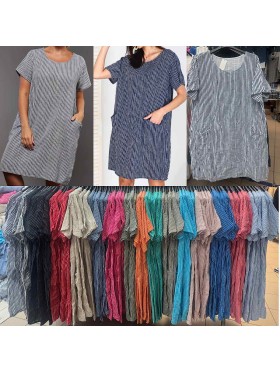 Sukienki  damskie wloskie, size uni , paczka 6szt,mix kolor