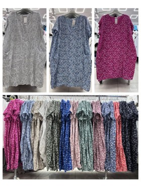 Sukienki  damskie wloskie, size uni , paczka 6szt,mix kolor