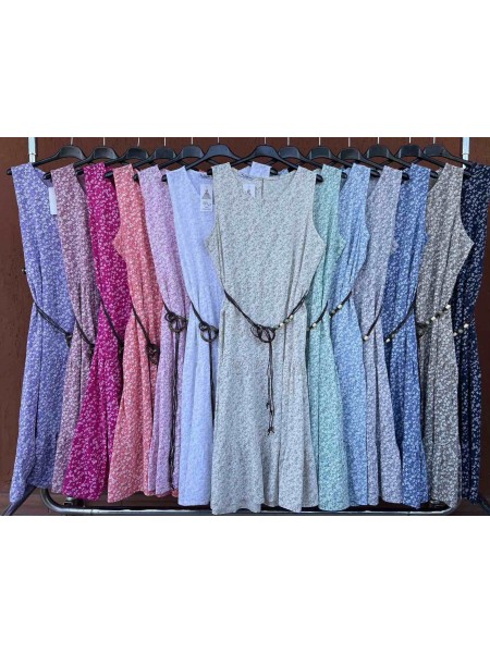 Sukienki  damskie wloskie, size uni , paczka 6szt,mix kolor