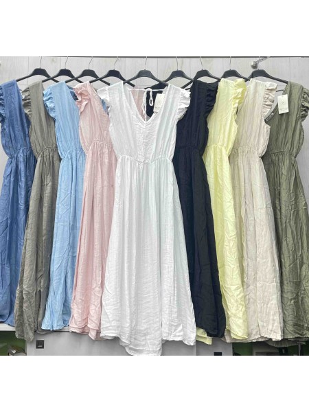 Sukienki  damskie wloskie, size uni , paczka 6szt,mix kolor