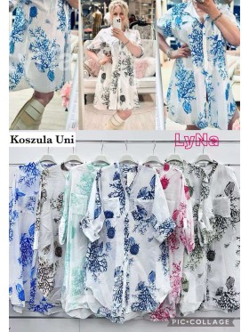 Koszule damskie Włoski, size uni, paczka 6szt, mix kolor