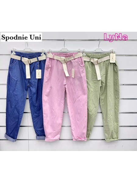 Spodnie damskie Włoski, size uni, paczka 6szt, mix kolor