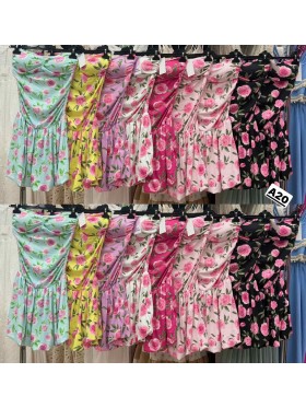 Sukienki damskie Włoski, size uni, paczka 6szt, mix kolor