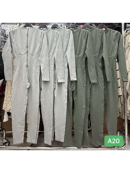 Kombinezony damskie Włoski, size uni, paczka 6szt, mix kolor