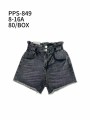 Spodenki jeans dzieciece rozm 8-16 lat, paczka 10szt, 1 kolor