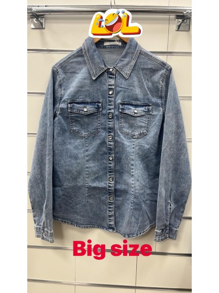 Kurtki Jeansowe damskie , size 40-48, paczka 10szt,