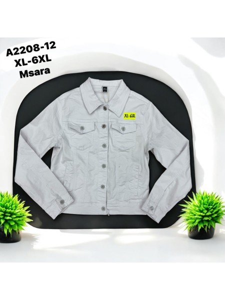 Kurtki Jeansowe damskie M'sara , size xl-6xl, paczka 10szt,