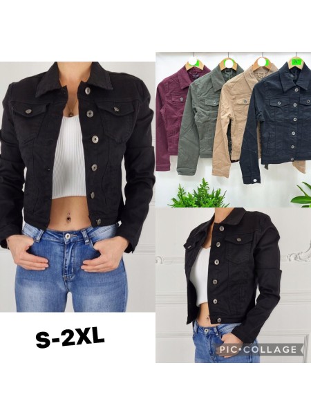 Kurtki Jeansowe damskie  , size s-2xl, paczka 10szt,1kolor