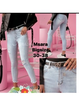 Jeansy damskie M'sara, size 30-38, paczka 10szt,