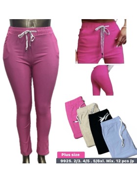 Spodnie damskie , size 2-6XL, paczka 12szt,mix kolor